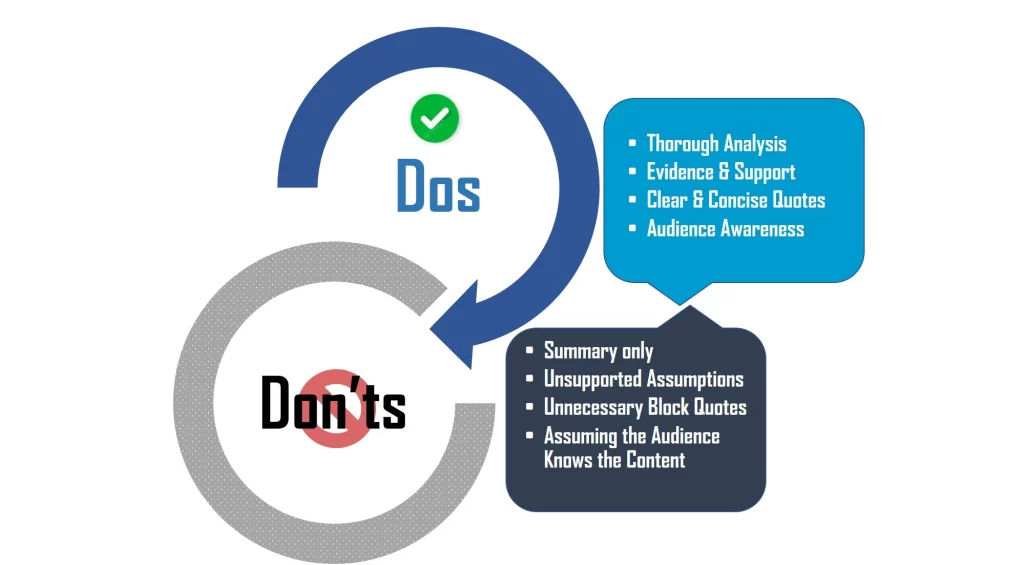 Rhetorical Analysis Essays Dos and Donts